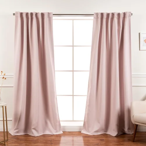 Vista 55 de Best Home Fashion Paneles de cortinas opacas de alta calidad, con aislamiento térmico sólido, cortinas opacas para tratamiento de ventanas