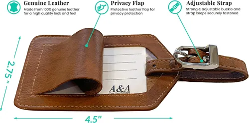 Vista 3 de Soporte personalizado de cuero con monograma RFID para pasaporte y etiqueta de equipaje, montura antigua, Juego de funda para pasaporte y etiqueta