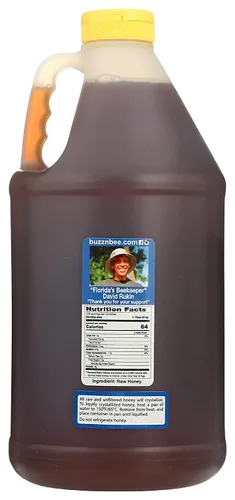Vista 2 de Buzzn Bee Miel cruda de Florida - Sin pasteurizar y sin filtrar (flor de naranja, 6 libras (paquete de 1))
