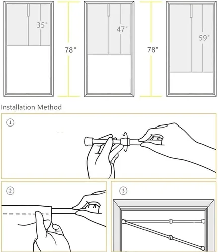 Vista 7 de Leowefowa Cortinas japonesas Noren para puerta, largas japonesas con estampado de gato gordo jugando árboles frutales, cortina para ventana, cortina