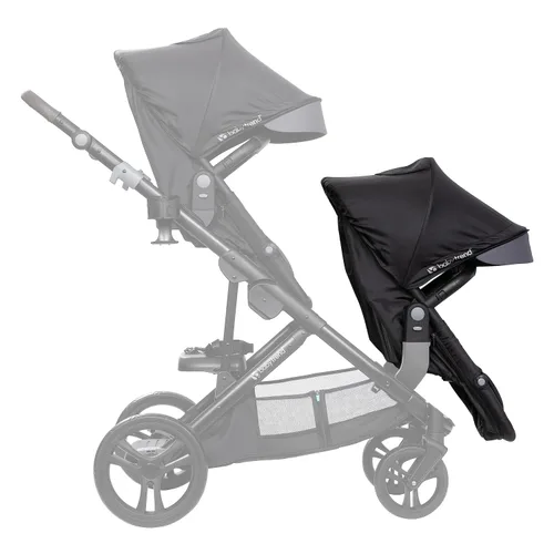 Vista 2 de Baby Trend - Segundo asiento para cochecito individual a doble Morph, negro (Dash Black)