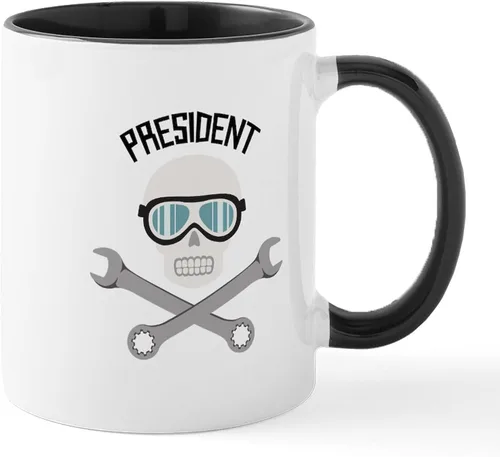 Vista 30 de CafePress MR. PRESIDENT - Taza de café de cerámica (11.0 fl oz)