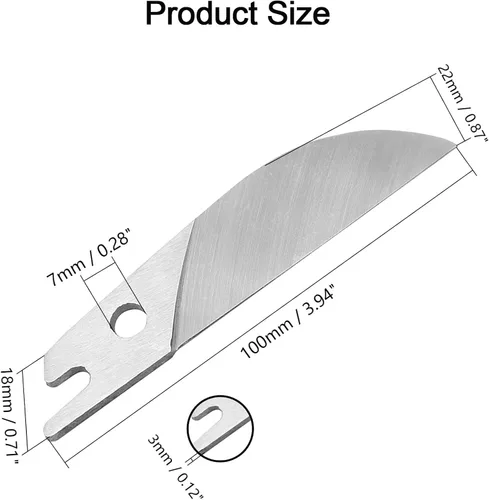 Vista 4 de Cuchilla de repuesto para tijeras de inglete, tijeras cortadoras de tijeras, cuchillas de corte angular multiángulo, para manualidades, cuchilla