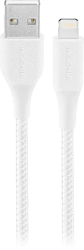 Vista 2 de INSIGNIA Cable USB a Lightning de carga/sincronización para iPhone, iPad, iPod (1 pie, gris luna)