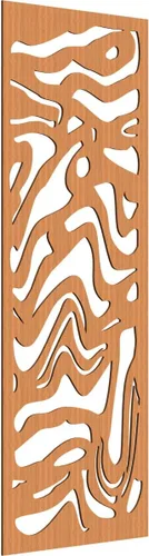 Vista 169 de 9 3/8"W x 24 3/8"H x 1/4"T Northfield Decorativos Paneles de Pared de Madera Calado, Abedul