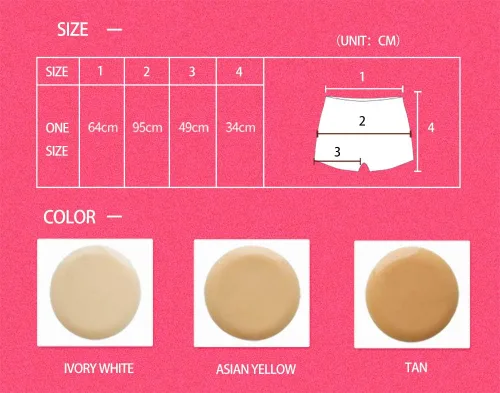 Vista 4 de Crossdress Pantalones De Silicona Falsa Vagina Falsa Nalgas Cortos Mención De La Cadera Potenciador De La Cintura De La Formación De Trajes