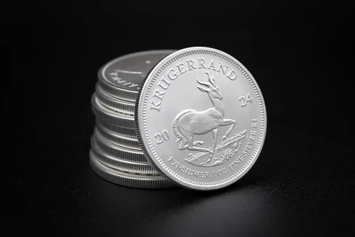 Vista 5 de 2017 - Presente (año aleatorio) Moneda Krugerrand de plata sudafricana de 1 oz brillante sin circular con un certificado de autenticidad 1oz