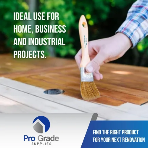Vista 5 de Pro Grade - Pinceles de pintura con virutas - 96 Ea 1.5 pulgadas Brocha de pintura con virutas Cerda natural, mango de madera Paquete a granel