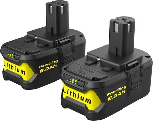 Vista 11 de Powilling Paquete de 2 baterías P102 de 3.5Ah de repuesto para batería Ryobi de 18 V y cargador P119 compatible con batería Ryobi de 18 voltios P103