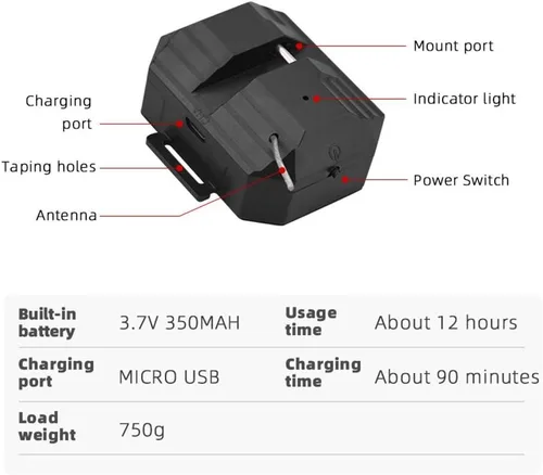 Vista 5 de ZEZEFUFU Airdrop Dropper Control Remoto Lanzador Sistema Accesorios para DJI Mini 3 Pro Drone