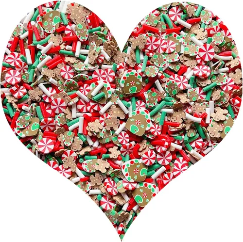 Vista 43 de Chispitas Falsas Chispitas Falsas de Navidad Chispitas Falsas de Caramelo Chispitas de Arcilla Polimérica Chispitas Poliméricas Rebanadas de Arcilla