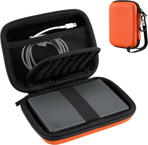 Vista 9 de ProCase Funda para disco duro para Canvio Basics Western Digital WD Elements My Passport Seagate Backup Plus Slim 1TB 2TB 3TB 4TB USB 3.0, 2.5
