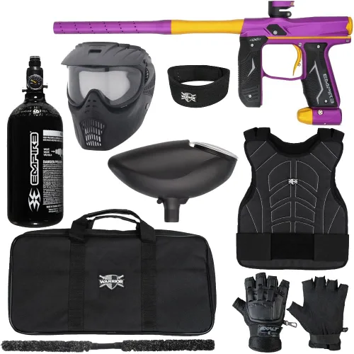 Vista 12 de Action Village Empire Axe 2.0 Level 1 Kit de pistola de paintball protector