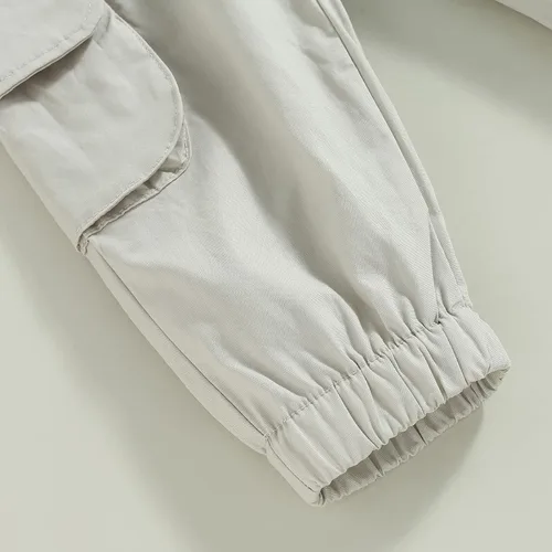 Vista 6 de Conjunto de ropa de verano para bebé niña, camiseta sin mangas + pantalones largos rectos, conjunto de ropa de 2 piezas de 1 a 6 años, Gris
