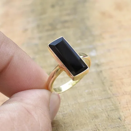 Vista 19 de Anillo de plata de ley maciza superpuesta de oro amarillo de 18 quilates para mujer, anillo de compromiso de plata esterlina, juego de bisel