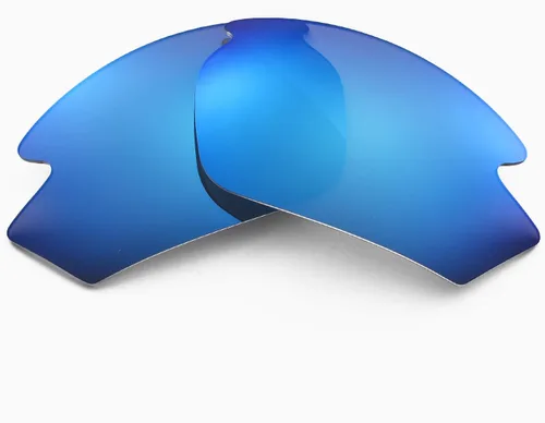 Vista 2 de Walleva Dos pares de lentes de repuesto polarizadas para gafas de sol Rudy Project Rydon, rojo fuego + azul hielo, Rojo fuego+azul hielo