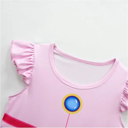 Vista 5 de ANUBHAVSHAALA Disfraz de princesa para niñas, vestido de fiesta de cosplay de 3 a 10 años