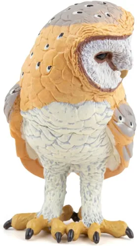 Vista 3 de Papo -Pintado a mano - Figurita -Wild Animal Kingdom - Búho -53000 -Coleccionable - para niños - Adecuado para niños y niñas- a partir de 3 años