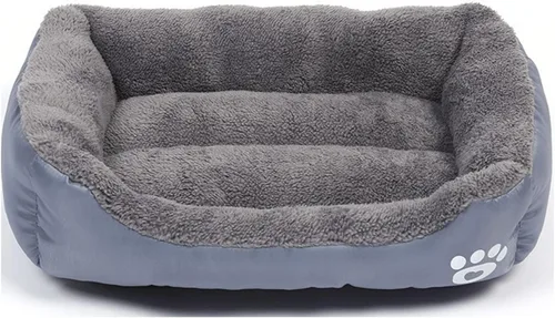 Vista 12 de Camas para perros pequeños, medianos y grandes, cama rectangular para mascotas, lavable, con estampado de leopardo, tamaño S