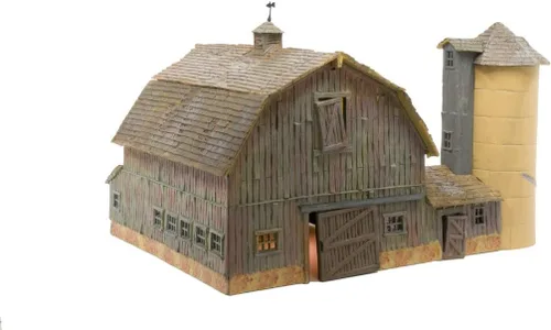 Vista 3 de Woodland Scenics BR4932 Old Weathered Barn Built & Ready Kit, escala N