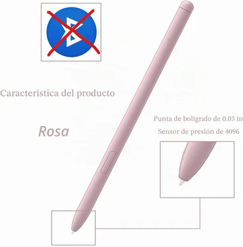 Vista 3 de 2Pcs Tab S6 Lite S Pen Reemplazo para Samsung Galaxy Tab S6 Lite Pen (rosa)