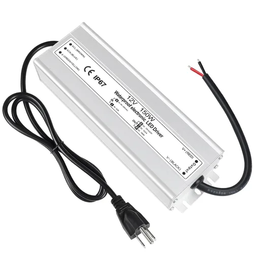 Vista 11 de LightingWill transformador impulsor LED 30 vatios, impermeable IP67, fuente de alimentación, 90-265V CA a 12V CC de baja tensión, adaptador