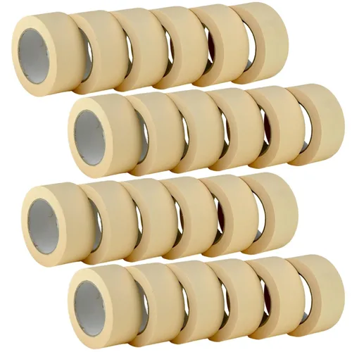 Vista 8 de Cinta adhesiva blanca de 2 pulgadas de ancho, para uso general, multisuperficie, rollo de alto rendimiento, 55 yardas de largo, paquete de 1 Paquete