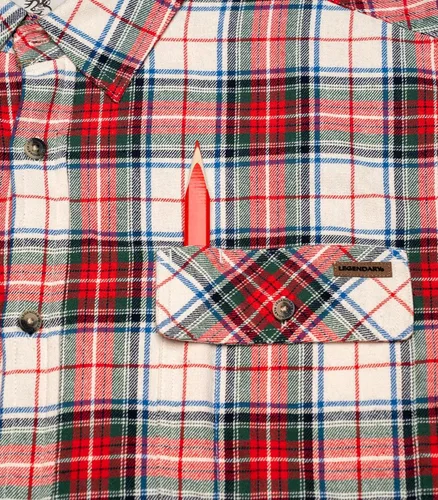 Vista 4 de Legendary Whitetails Camisa de franela de manga larga con botones para hombre, 100% algodón