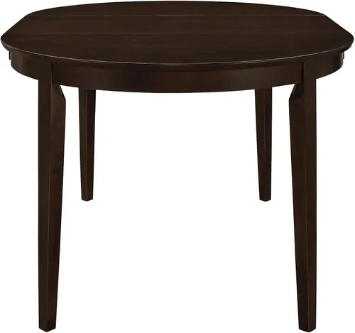 Vista 4 de Mesa de comedor ovalada con extensión de hojas