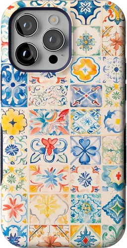 Vista 32 de Casely - Funda para iPhone 14 Pro Max, flores pintadas, Frida Kahlo Floral Girly, compatible con MagSafe