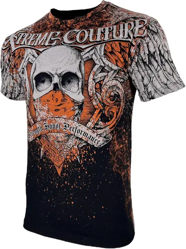 Vista 4 de Xtreme Couture by Affliction - Camiseta para hombre, diseño de calavera ortodoxa