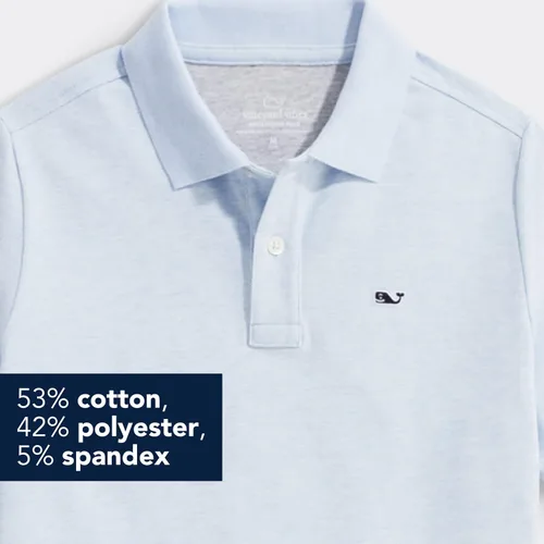 Vista 4 de vineyard vines Boys' Edgartown Short Sleeve Pique Polo