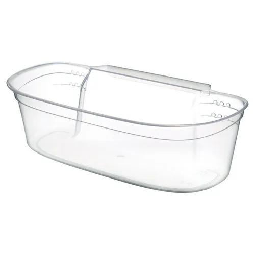 Vista 2 de Cubo para la Basura Gondol_G-550 Transparente Blanco Plástico