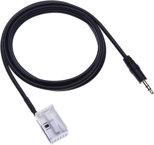 Vista 4 de Keple Cable adaptador auxiliar para automóvil de 0.138 in de audio auxiliar para Mercedes Clase A W169, W245, B W245, W203, C W209, W203, CLK X164