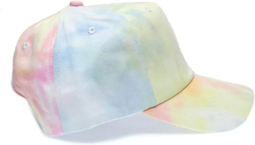 Vista 4 de Billy Hoyle - Gorra de béisbol con diseño de teñido anudado color blanco