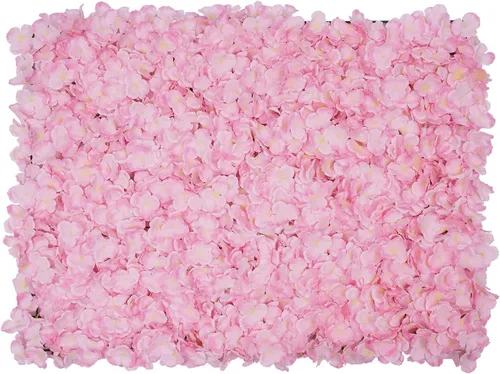 Vista 24 de Paneles de pared de flores artificiales de 16 x 24 pulgadas, tapetes de pared de flores de seda para jardín al aire libre, patio, valla, valla de 4