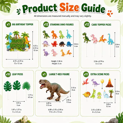 Vista 6 de Decoraciones de cumpleaños de dinosaurios, adornos de pastel de dinosaurio con árboles de huevos para fiesta de cumpleaños, fiesta temática