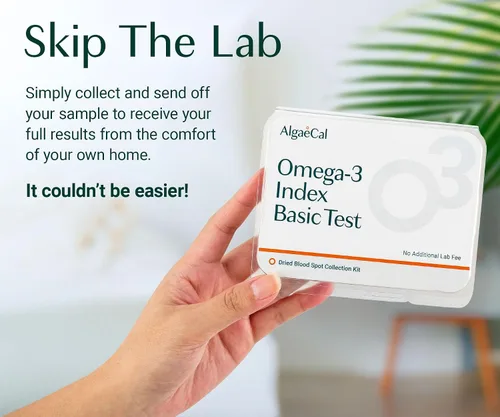 Vista 2 de ALGAECAL Kit de prueba de dedos Omega 3 – Kit de prueba casera fácil con sobre de devolución prepago, resultados rápidos y sin complicaciones
