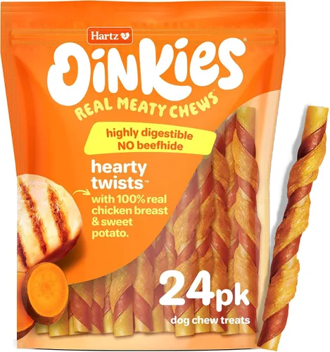 Vista 9 de Oinkies - Golosinas masticables duraderas para perros envueltas en pollo