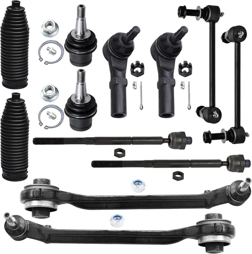 Vista 80 de Detroit Axle - Kit de extremo delantero para Hyundai Sonata XG350 XG300 Kia Optima, 2 brazos de control superiores con juntas de bola, 2 brazos
