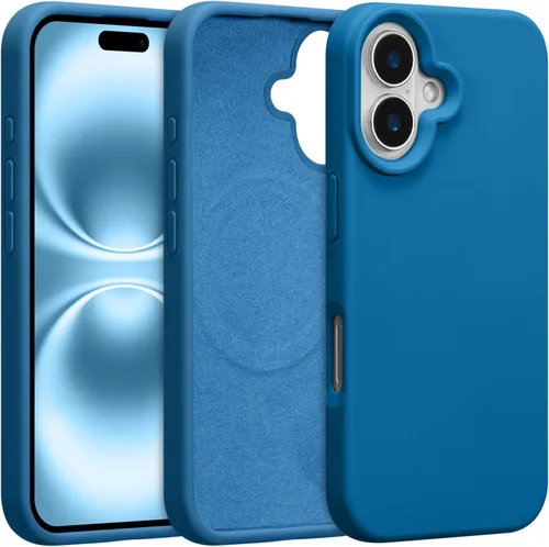 Vista 476 de Funda magnética de silicona para iPhone 13 Pro, color blanco antiguo [Compatible con Magsafe] [Forro de microfibra suave antiarañazos], funda