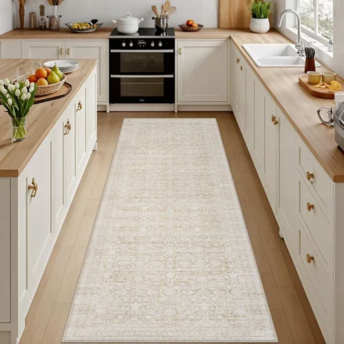 Vista 26 de Alfombras de área 8x10 Sala de estar: Dormitorio Alfombra Lavable Beige