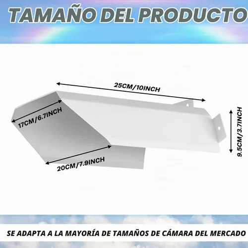 Vista 2 de Moxweyeni Paquete de 2 protectores de cámara de aluminio impermeables