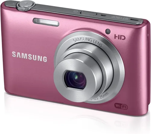 Vista 4 de Samsung ST150F Cámara digital inteligente WiFi de 16.2MP con zoom óptico 5x y pantalla LCD de 3.0" (Rojo)