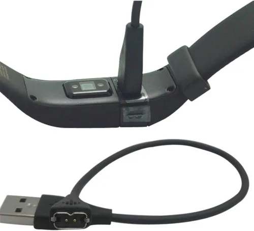 Vista 4 de Threeeggs Compatible con Fitbit Charge HR Charger, cable de carga USB de repuesto para Fitbit Charge HR Activity Tracker (paquete de 2)