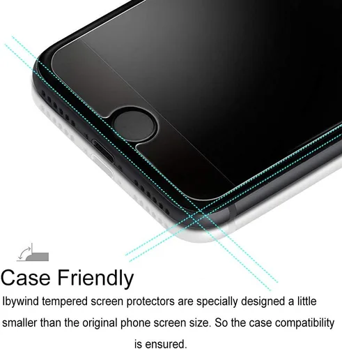 Vista 3 de Ibywind Protector de pantalla para Honor 10, paquete de 2 + 1 película trasera, vidrio templado 9H, transparente HD, resistente a los arañazos, sin
