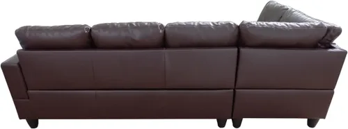 Vista 8 de A Ainehome Sofá seccional de muebles, moderno sofá de cuero en forma de L para sala de estar, apartamento y espacio pequeño