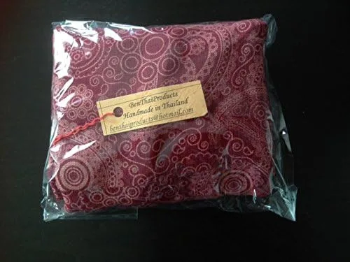 Vista 3 de BTP - Bolso bandolera de algodón tailandés con estampado de cachemira