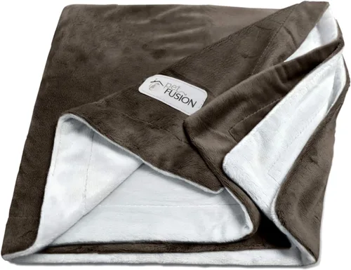 Vista 11 de Manta PetFusion para mascotas de calidad. Reversible, de color gris, de microfelpa. 100% de poliéster suave., Gris (slate gray) Ultra suave