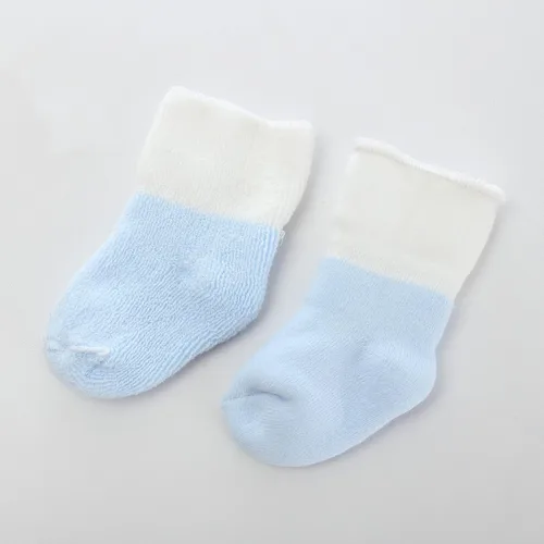 Vista 6 de Calcetines unisex de rizo para bebé, paquete de 5 unidades, para bebé y niña de 0 a 12 meses, calcetines de algodón cálido